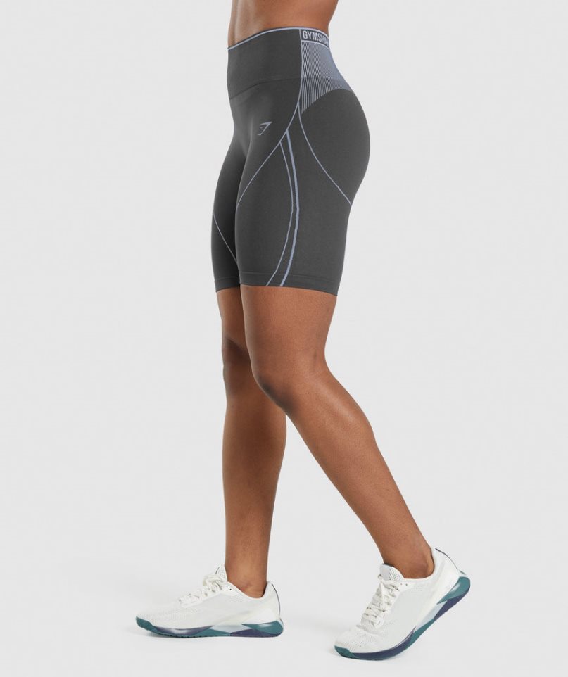 Women's Gymshark Apex Seamless High Rise Shorts Black | NZ 5ZRITA